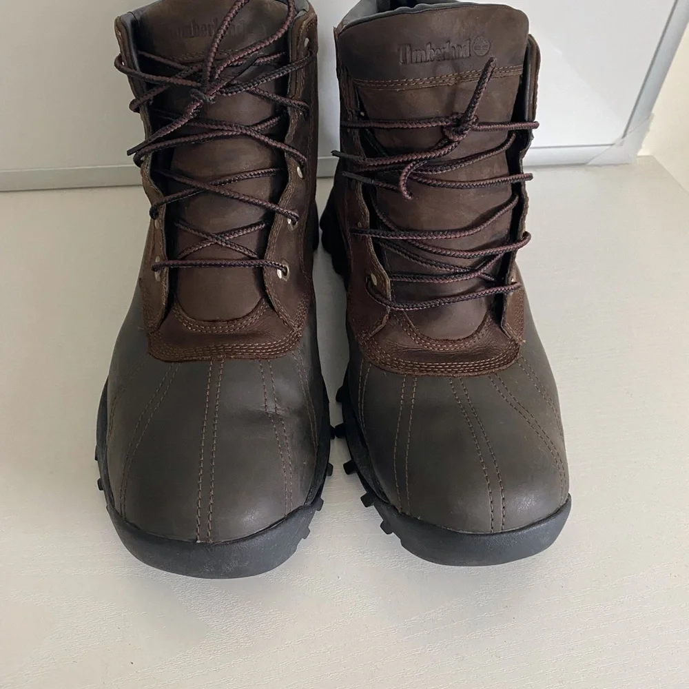 Timberland Brown Leather Rain & Snow Boots